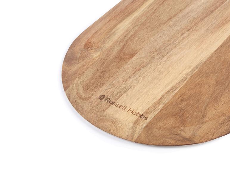 Oválna drevená doska na krájanie Russell Hobbs.