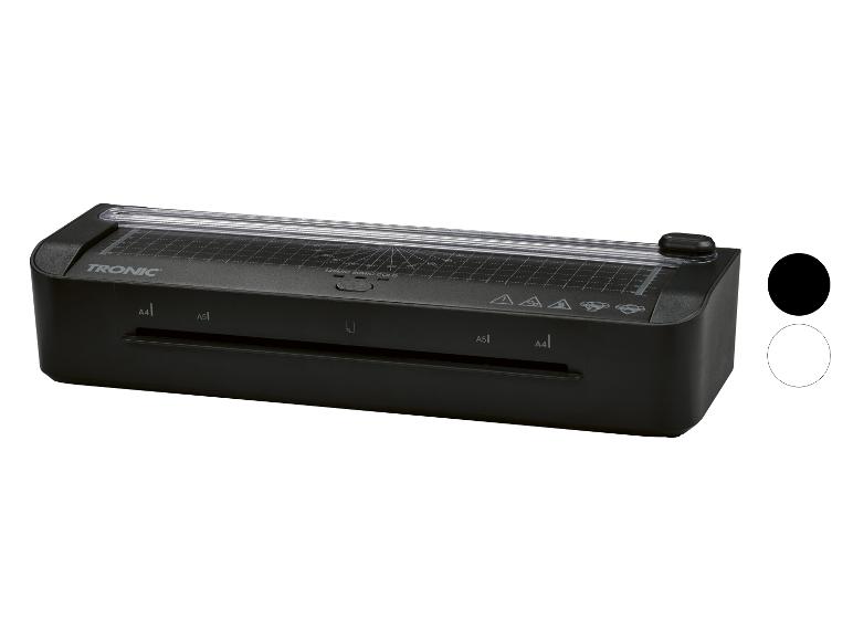 Laminátor a rezačka papiera Tronic v čiernej farbe