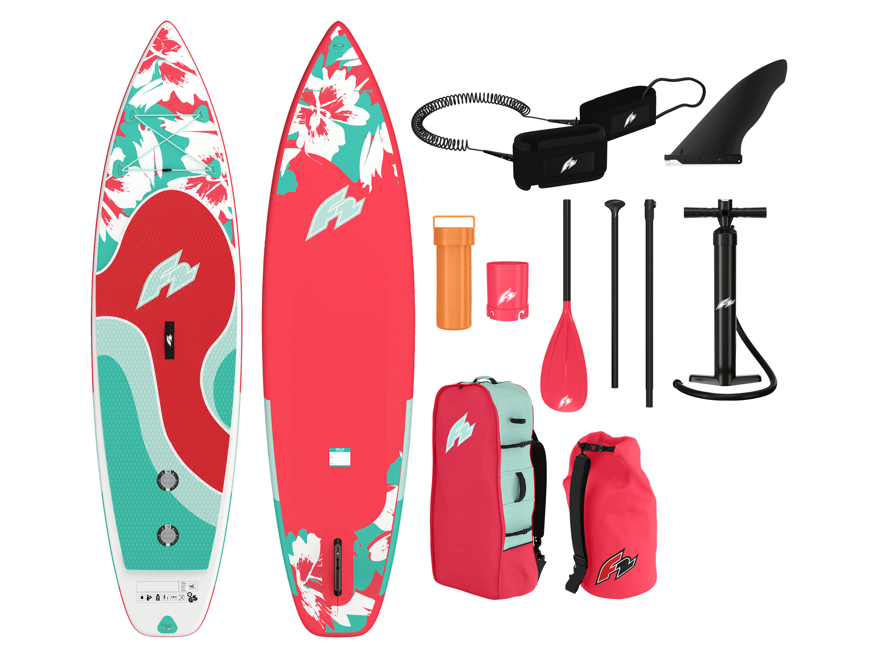 F2 Dvojkomorový paddleboard Exotic
