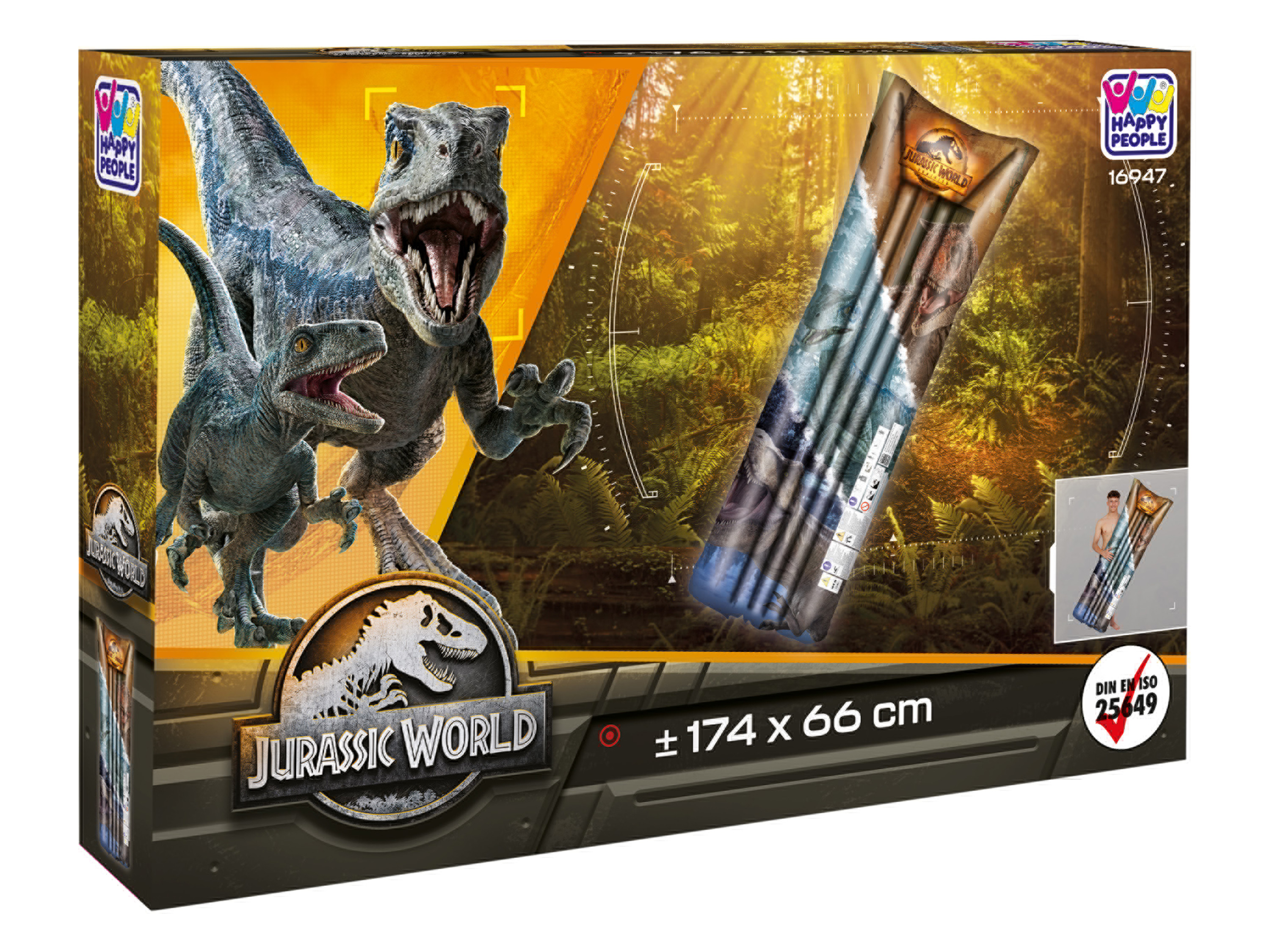 Jurassic World Nafukovačka, 174 x 59 x 18 cm