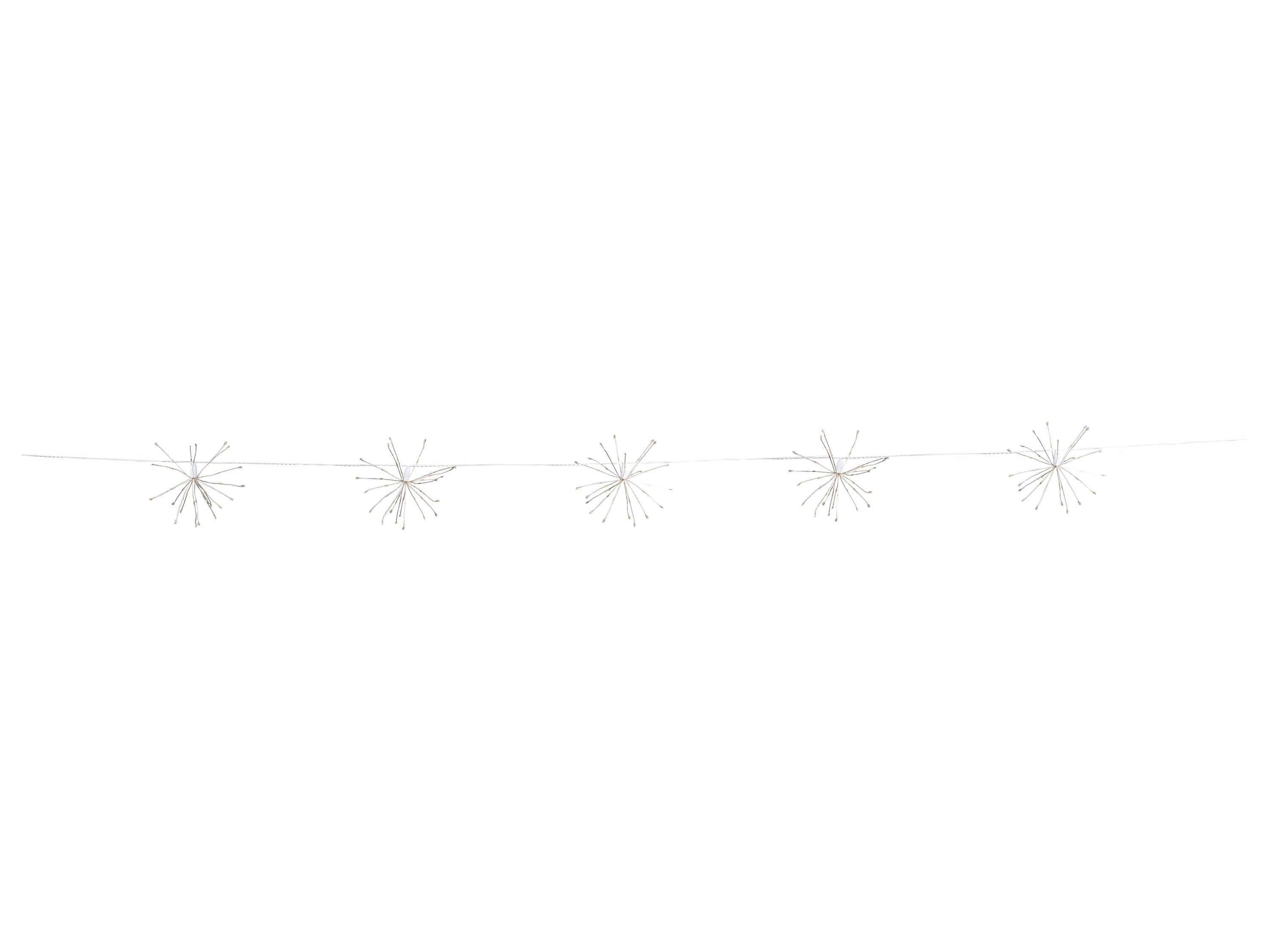 LIVARNO home Svetelná LED reťaz, 200 LED (5x púpava, teplá biela)