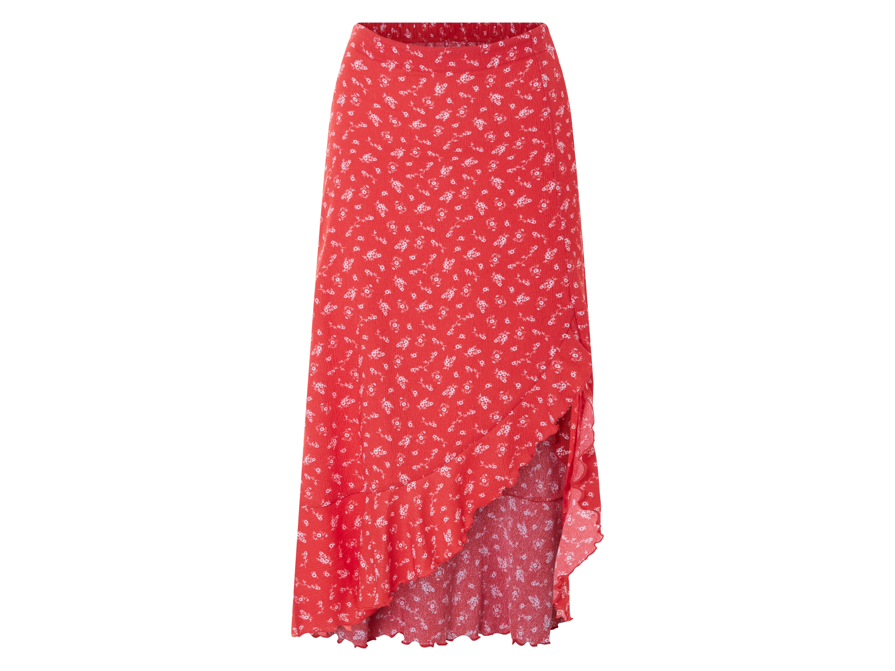 esmara® Dámska midi sukňa (červená, XS (32/34))