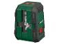 Zelený a čierny laserový nivelátor Parkside