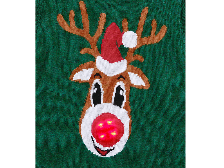 Prejsť na zobrazenie na celú obrazovku: lupilu® Chlapčenský vianočný pulóver s LED svetielkami – obrázok 4