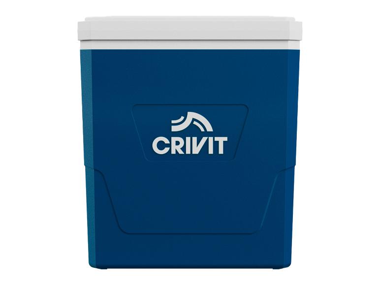 Modrá chladnička Crivit.