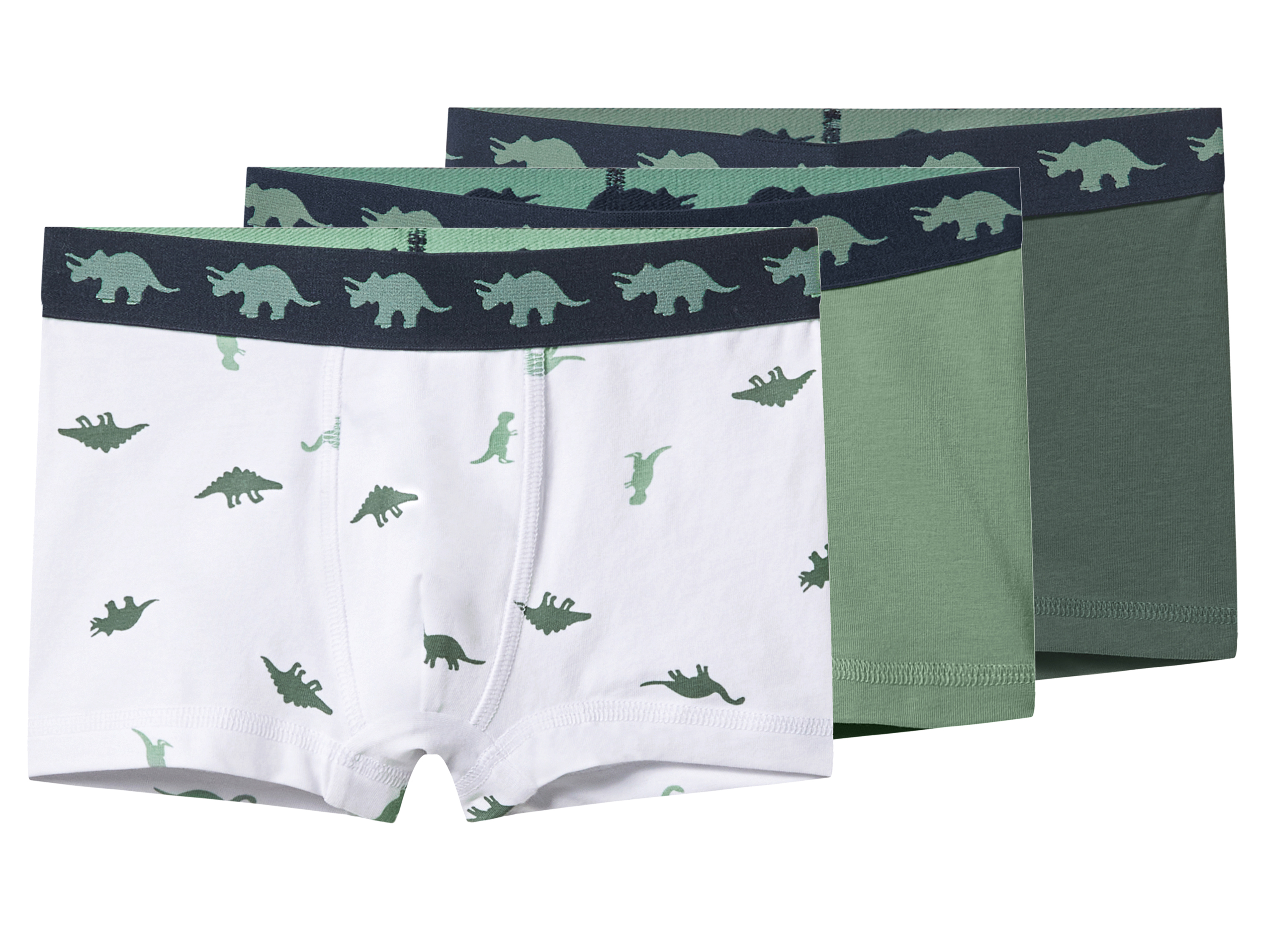 lupilu® Chlapčenské boxerky, 3 kusy (zelená/biela, 110/116)