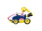Hrací kart s postavou Peach z Mario Kart.
