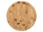 Okrúhla bambusová doska na krájanie so žliabkom na šťavu
