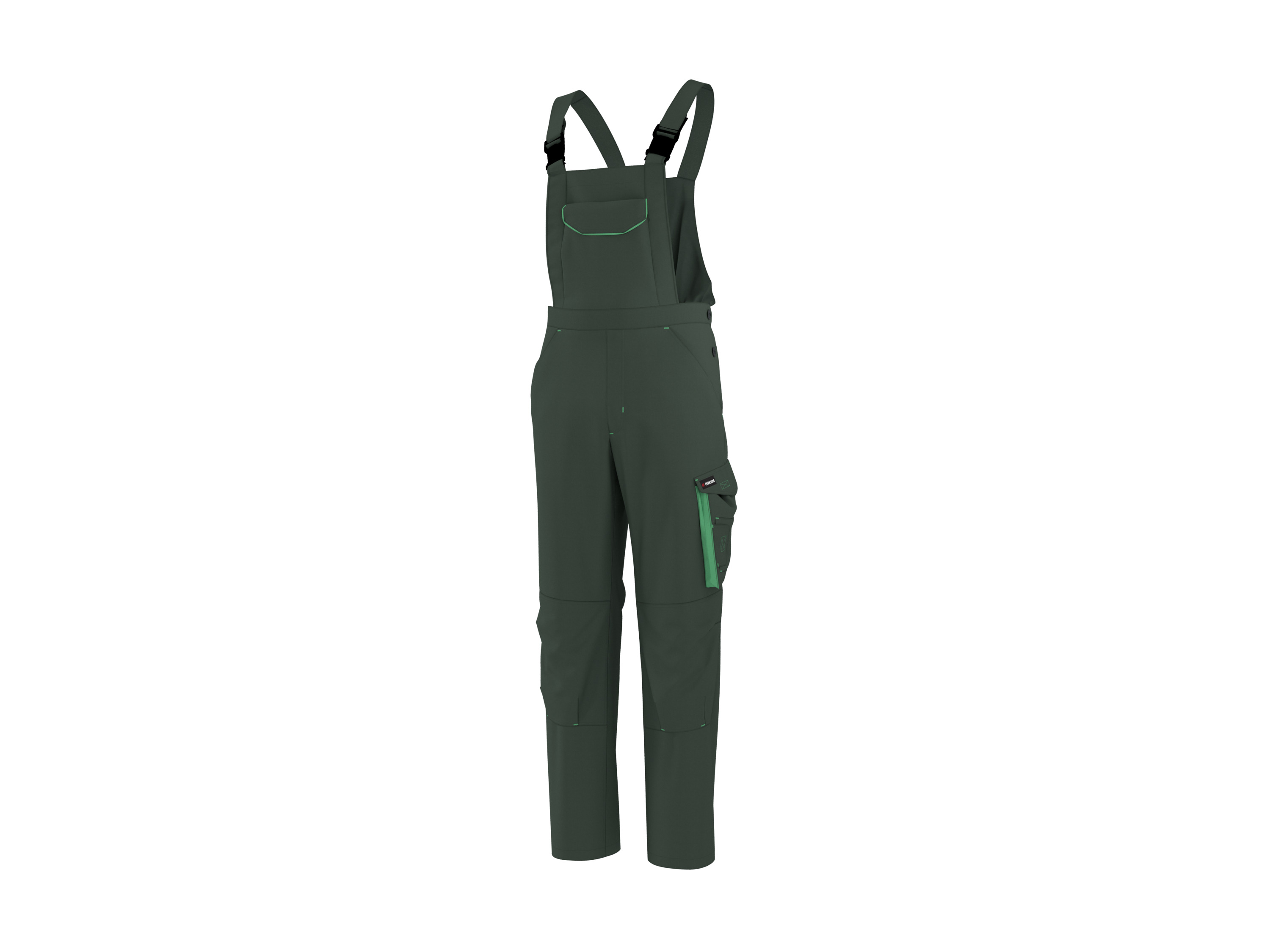 PARKSIDE® Pánske montérky na traky (zelená, M (48/50))