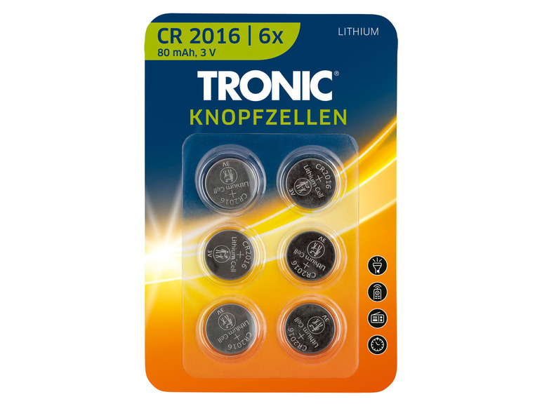 Prejsť na zobrazenie na celú obrazovku: TRONIC® Gombíkové batérie, 6 kusov – obrázok 3
