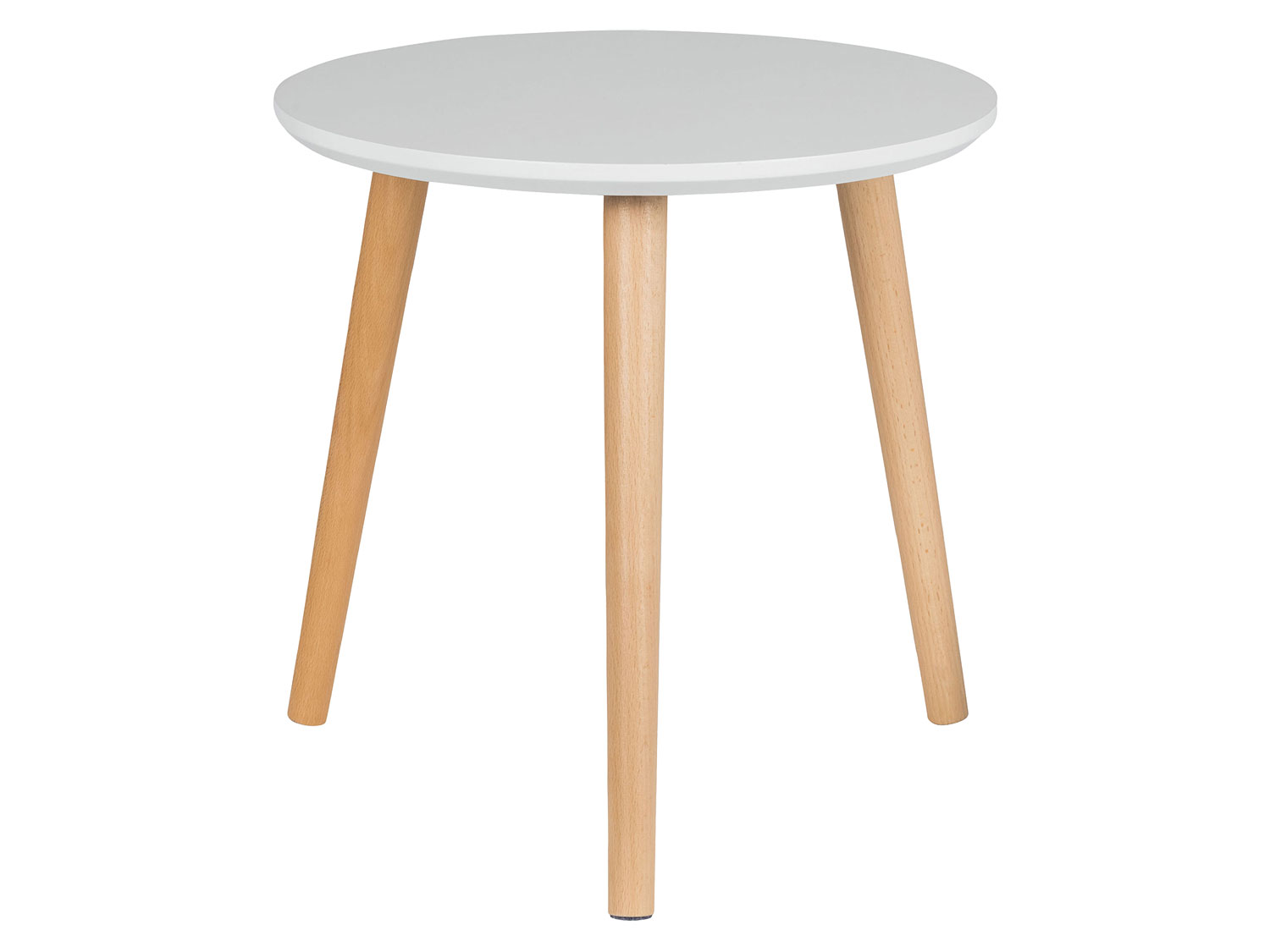 LIVARNO home Stolík, Ø 40 cm (biela)