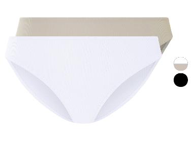 esmara® Dámske rebrované nohavičky, 2 kusy