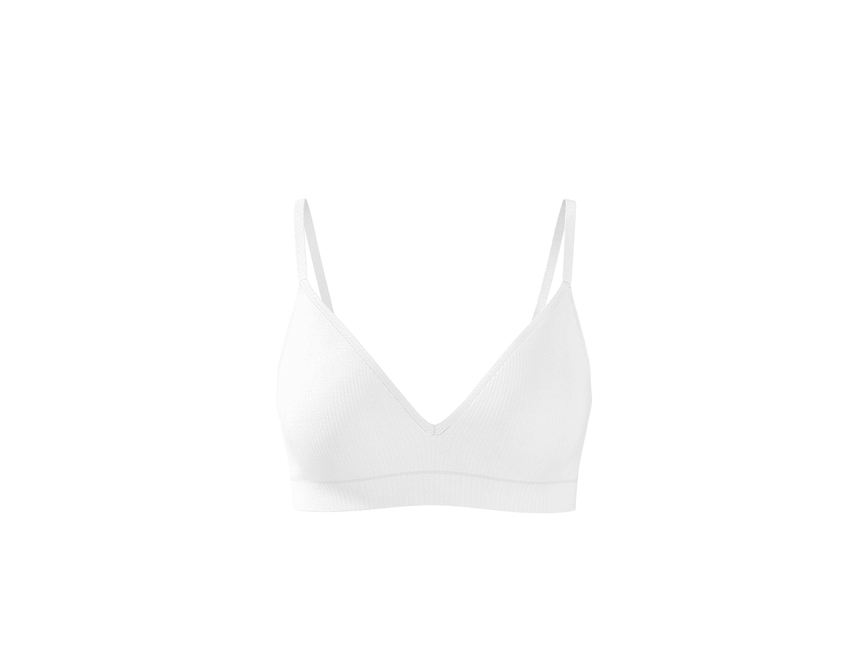 ESMARA® Dámska rebrovaná podprsenka (biela, 75B)