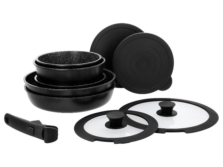 SILVERCREST® Súprava hrncov a panvíc z hliníkovej zliatiny, 10-dielna