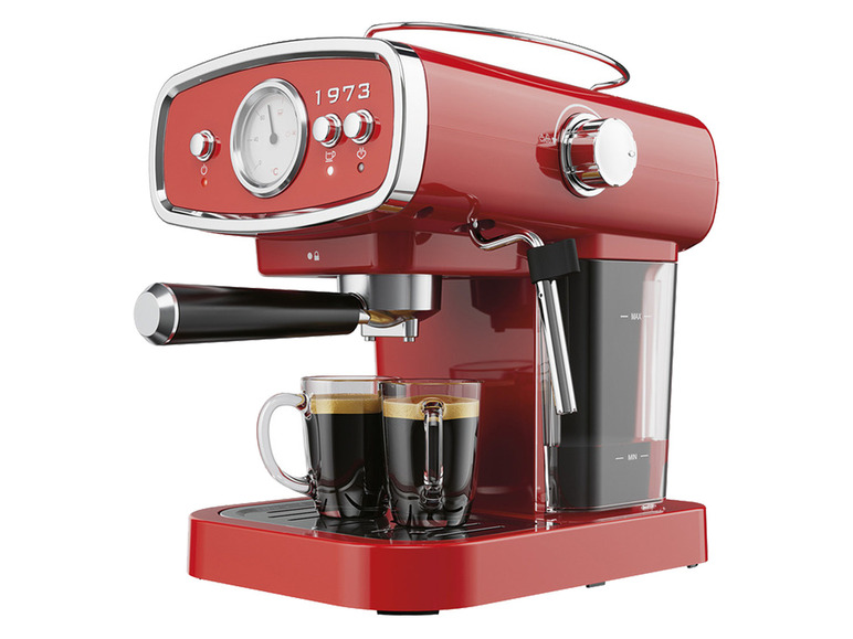 Prejsť na zobrazenie na celú obrazovku: SILVERCREST® KITCHEN TOOLS Espresso kávovar Retro 1973 SEML 1050 A1, červený – obrázok 4