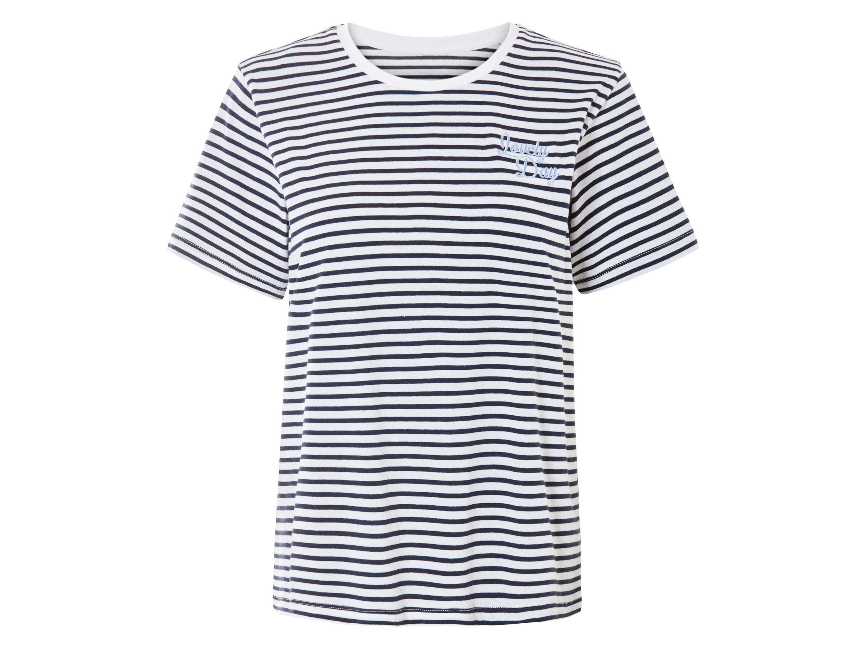 esmara® Dámske tričko (čierna/biela, XS (32/34))