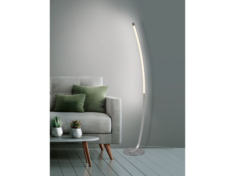 Prejsť na zobrazenie na celú obrazovku: LIVARNO home Stojacia LED lampa, nikel – obrázok 5