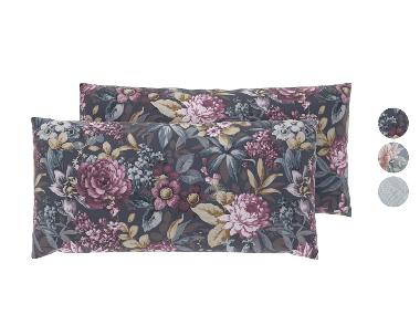 LIVARNO® Obliečky na vankúše z bavlny Renforcé, 40 x 80 cm, 2 kusy