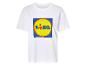 Biele tričko s logom Lidl.