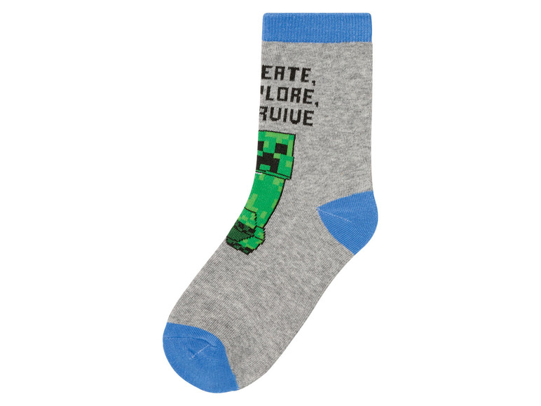 Prejsť na zobrazenie na celú obrazovku: Minecraft Chlapčenské ponožky, 3 páry – obrázok 5