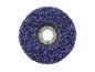 Modrý brúsny kotúč na brúsenie, profesionálny nástroj.
