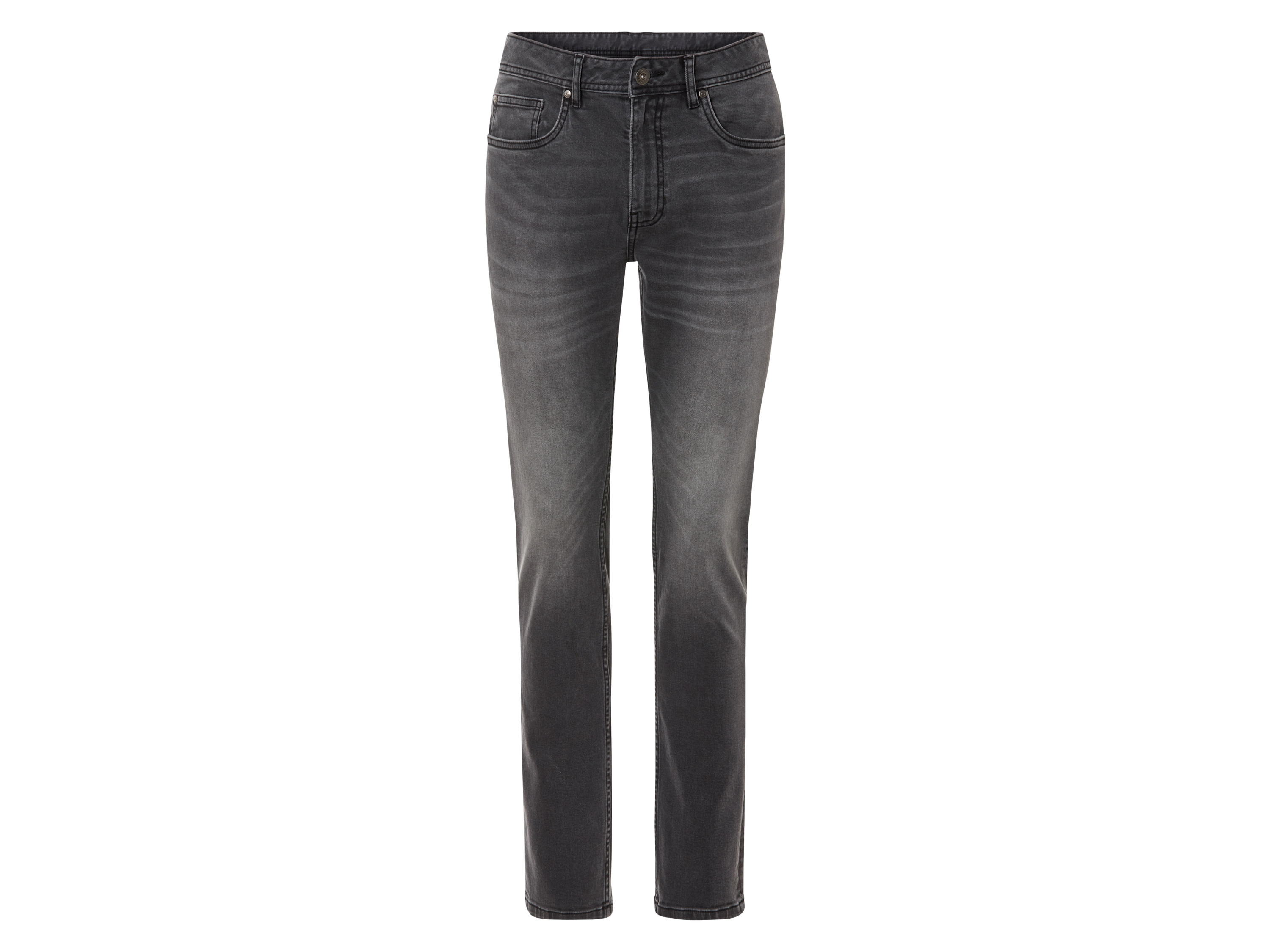 LIVERGY® Pánske rifle „Slim Fit" (tmavosivá, 52 (36/30))