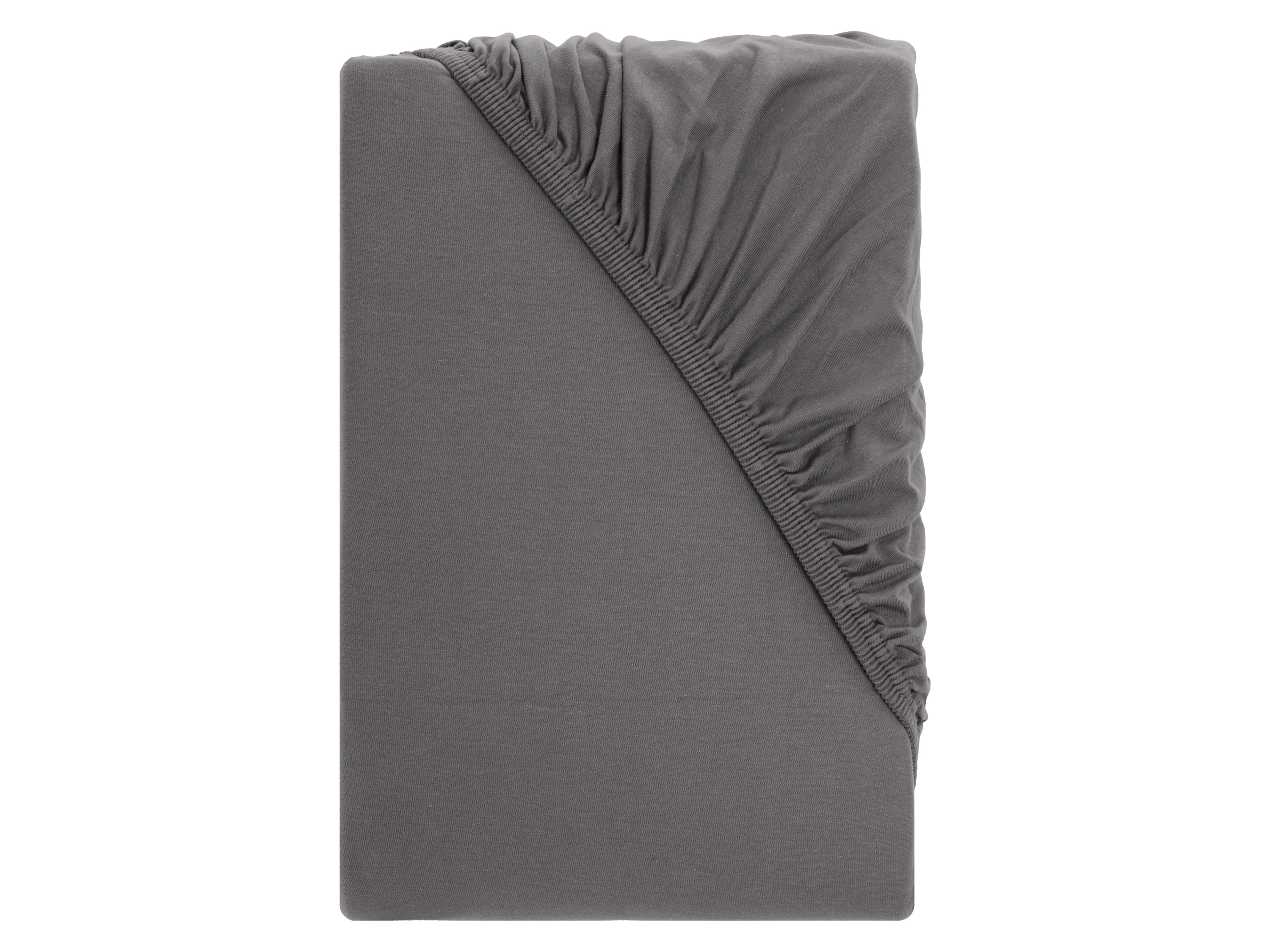 LIVARNO® Napínacia džersejová plachta, 90 – 100 x 200 x 40 cm (sivá)