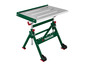 Zelený pracovný stôl s kolesami, značky Parkside.