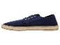 Námornícka modrá plátenná espadrilka s detailmi lana na podrážke.