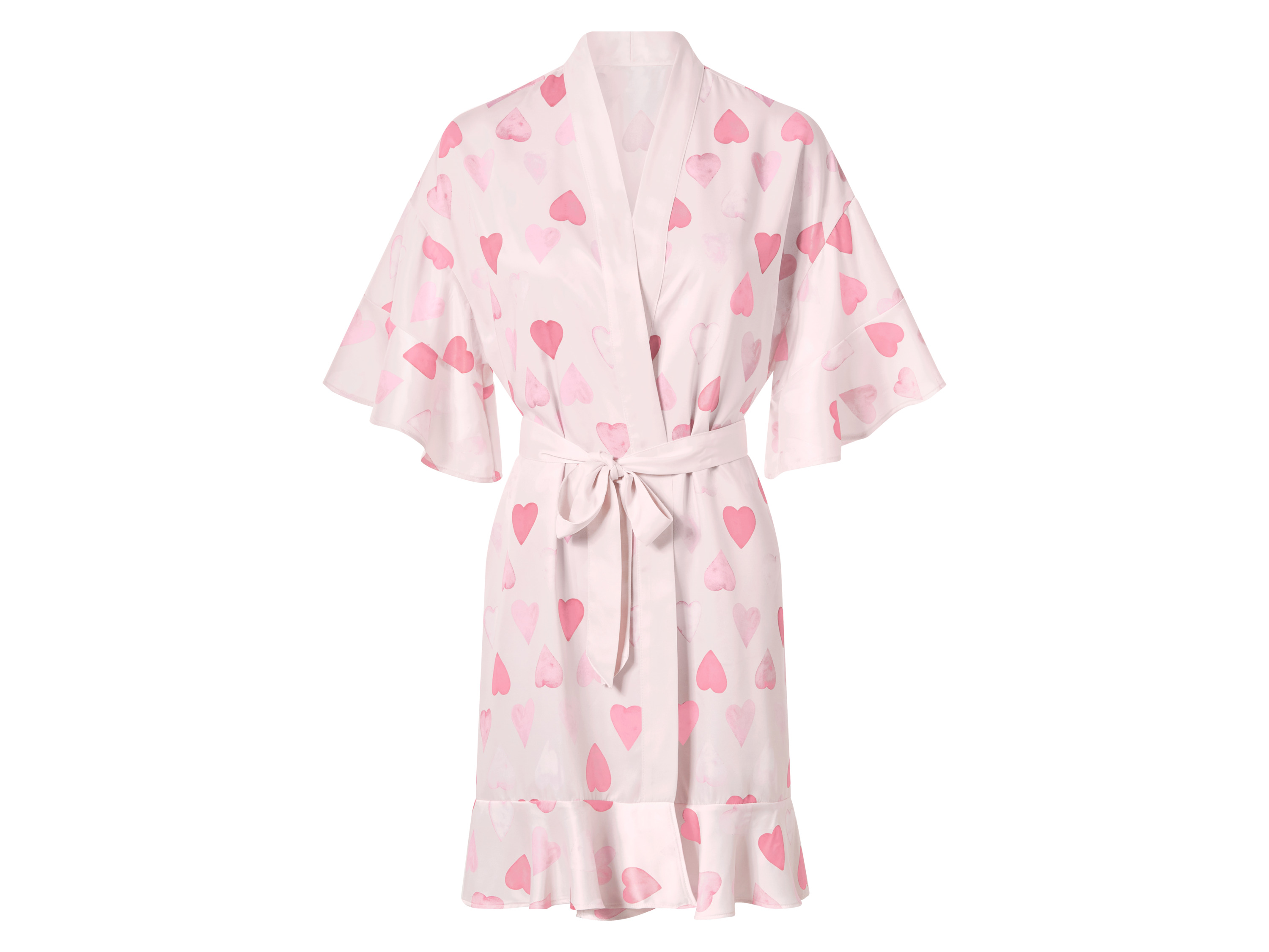 esmara® Dámske saténové kimono (bledoružová, M (40/42))