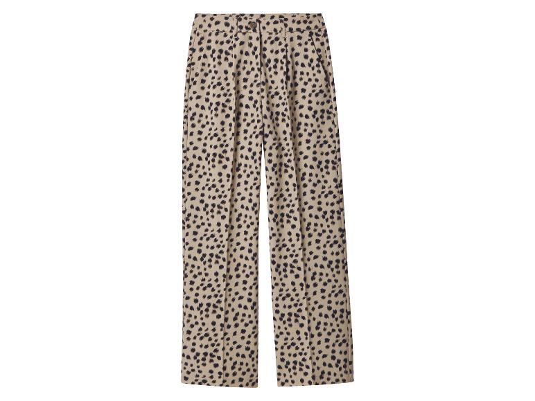 esmara® Dámske nohavice „Wide-Leg“ (leopardí vzor, 36)