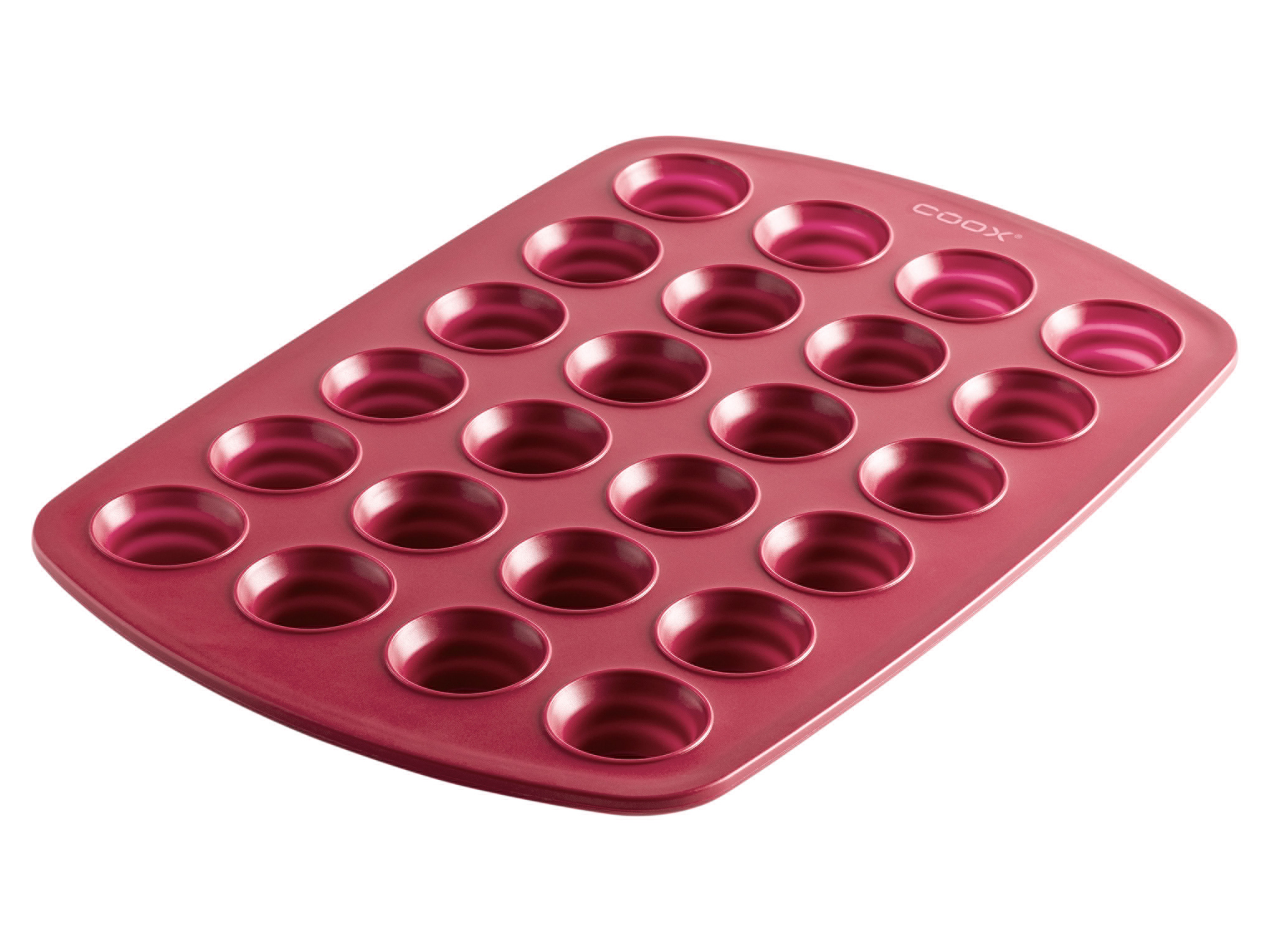 Coox Silikónová forma na muffiny  (červená)