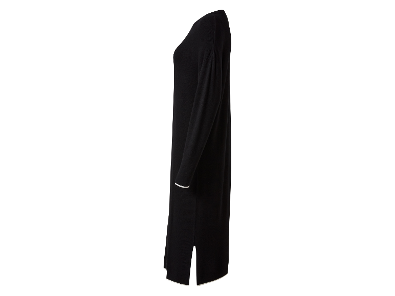 esmara® Dámske pletené šaty (čierna, L (44/46))