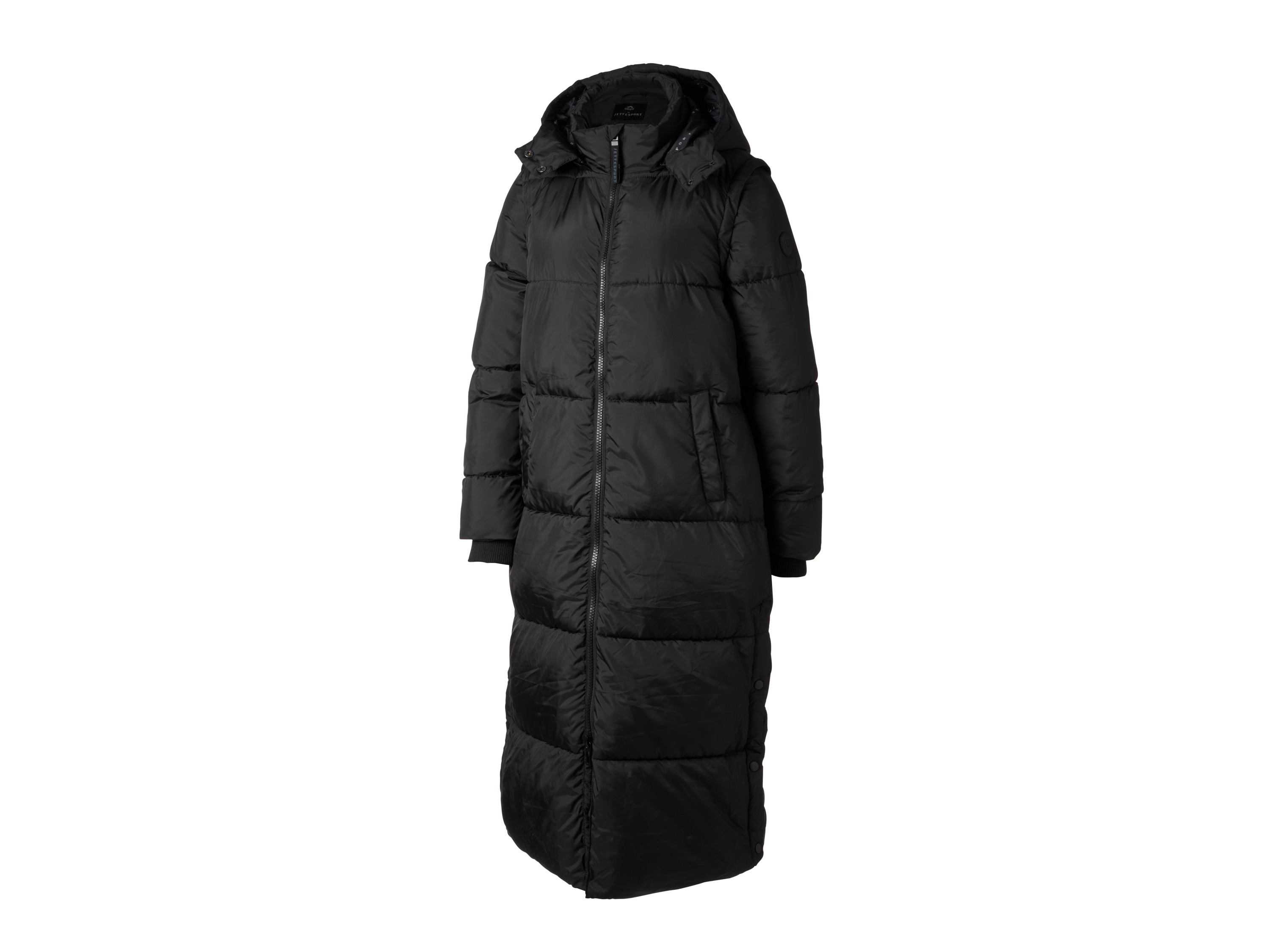 CRIVIT Dámsky prešívaný kabát 2 v 1 Premium (čierna, S (36/38))