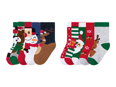 PEPPERTS® Detské vianočné ponožky, 5 párov