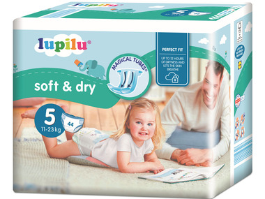 LUPILU® Detské plienky Junior 5, 44 kusov
