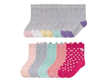 LUPILU® Dievčenské ponožky pre bábätká, 5 párov