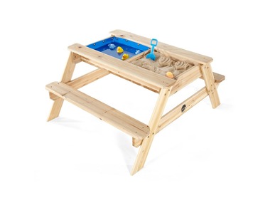 Plum® Detský piknikový stôl s pieskoviskom a bazénikom