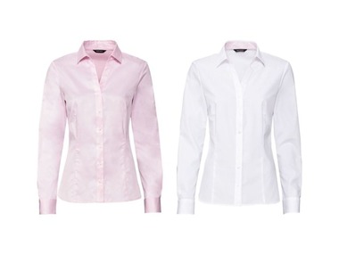 ESMARA® Dámska košeľa, ružová / biela, 2 kusy