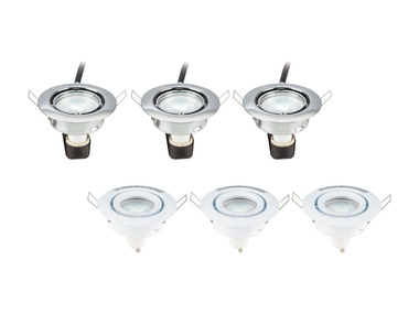 LIVARNO LUX® Zabudované bodové LED svetlo Zigbee Smart Home, 3 kusy