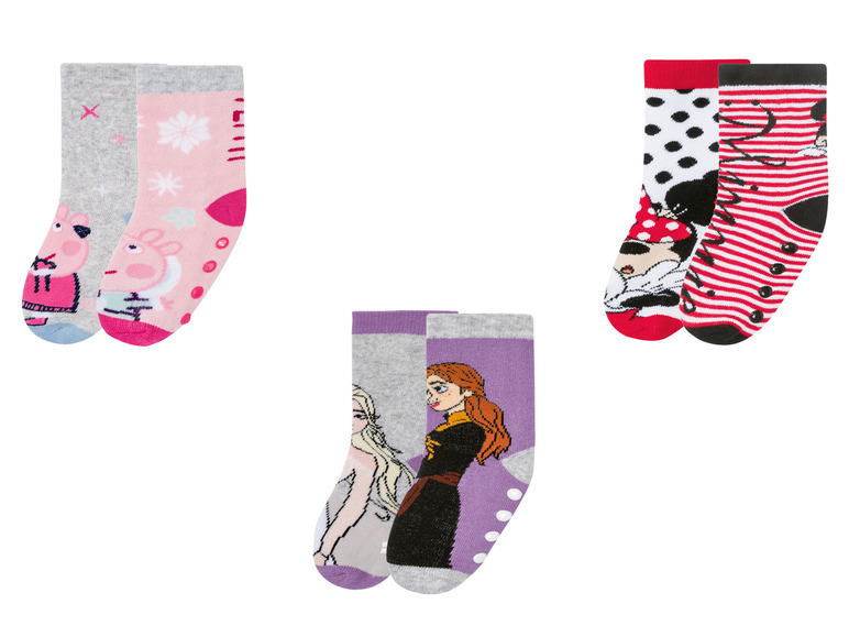 Prejsť na zobrazenie na celú obrazovku: Dievčenské plyšové ponožky, 2 páry – obrázok 1