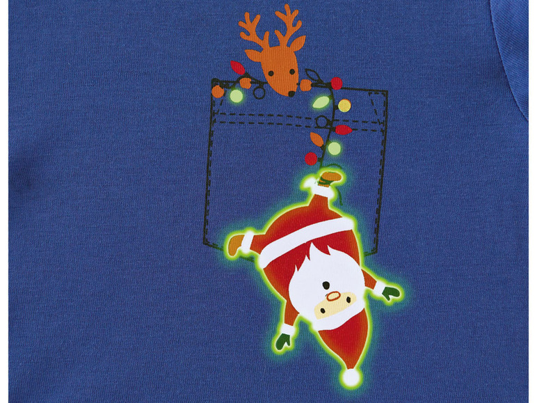 Prejsť na zobrazenie na celú obrazovku: LUPILU® Chlapčenské vianočné tričko so svietiacou potlačou – obrázok 4