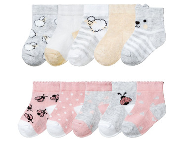 LUPILU® Ponožky pre bábätká, 5 párov