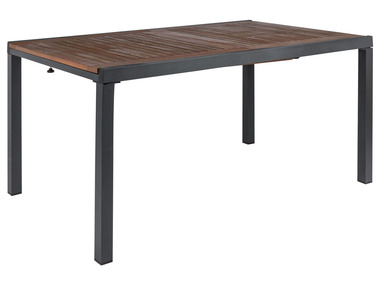 FLORABEST® Rozkladací záhradný stôl, hnedý, 150 – 200 x 90 x 74 cm