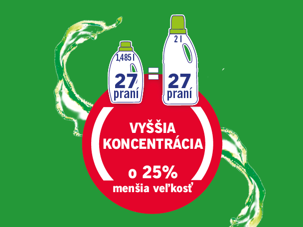 Koncentrované pracie prostriedky