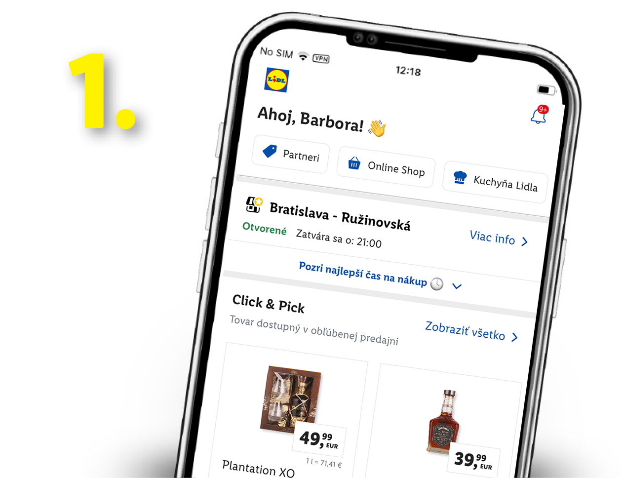 Aplikácia Lidl: online objednávky, Plantation XO a Jack Daniel's.