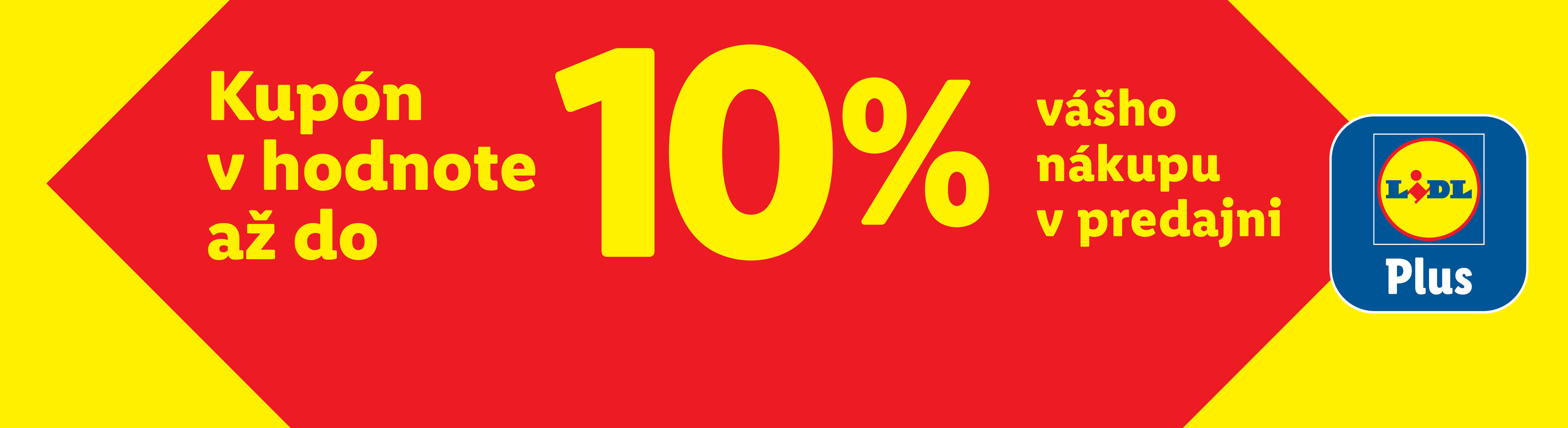 Kupón v hodnote až do 10% vášho nákupu v predajni.
