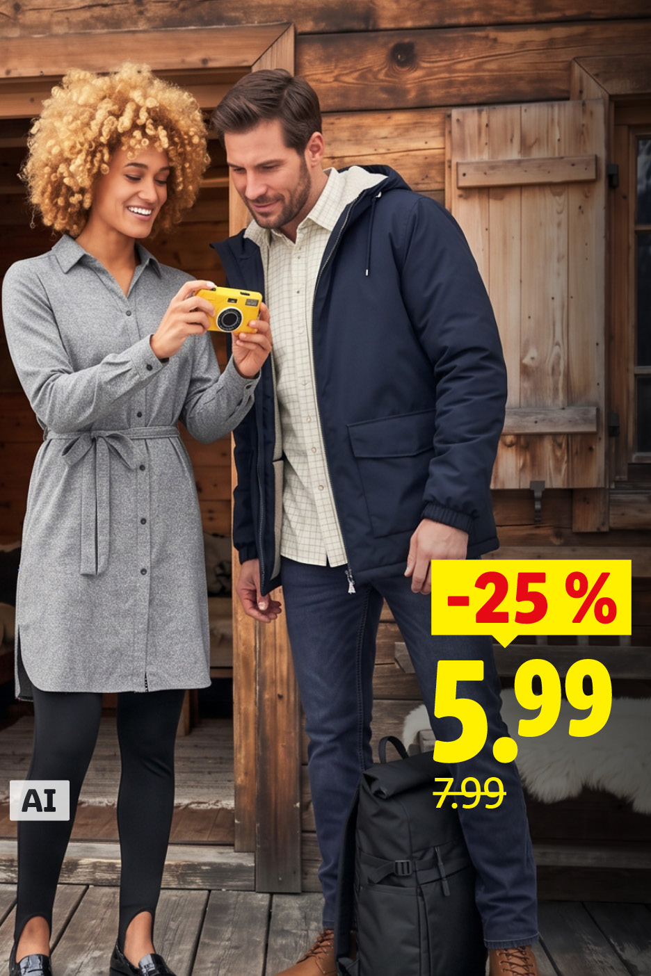 Jeseň v teple a štýlovo: Pánska flanelová košeľa za 5,99 € (-25 %, pôvodne 7,99 €) – platí iba online. Generované AI.