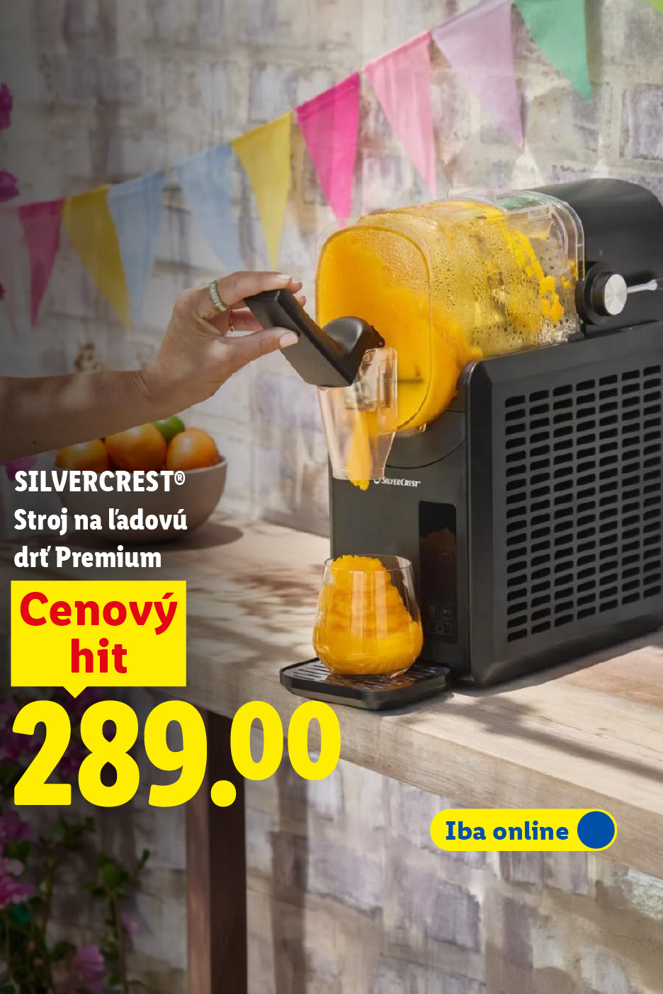 Stroj na ľadovú drť Premium s cenou 289.00, dostupný iba online.
