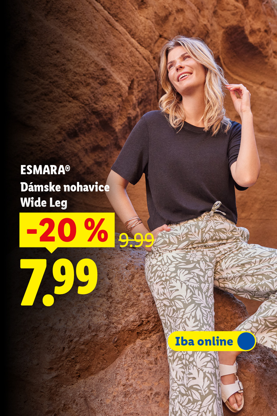 Letná móda: Dámske nohavice Wide Leg za 7,99 eur s 20% zľavou. Iba online.